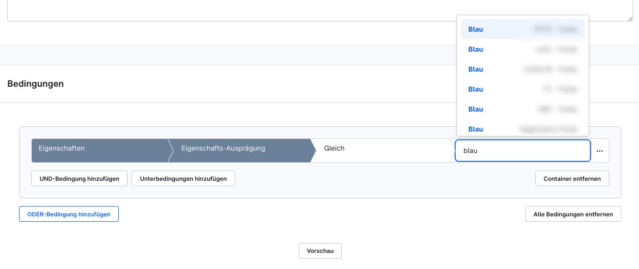 Dynamische Produktgruppen in Shopware über Eigenschaften füllen