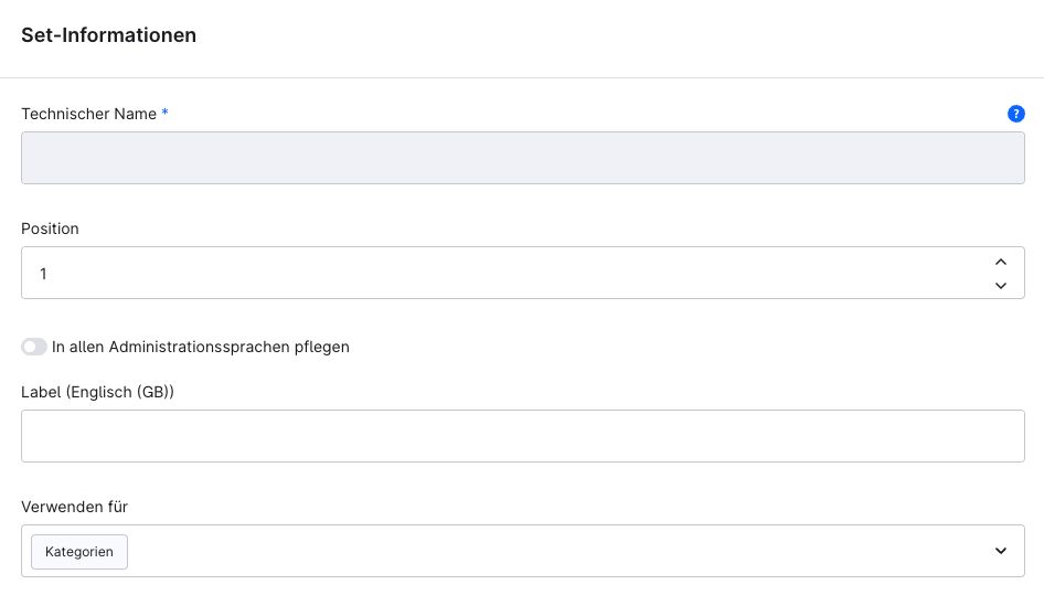 Screenshot aus der Shopware Admin
